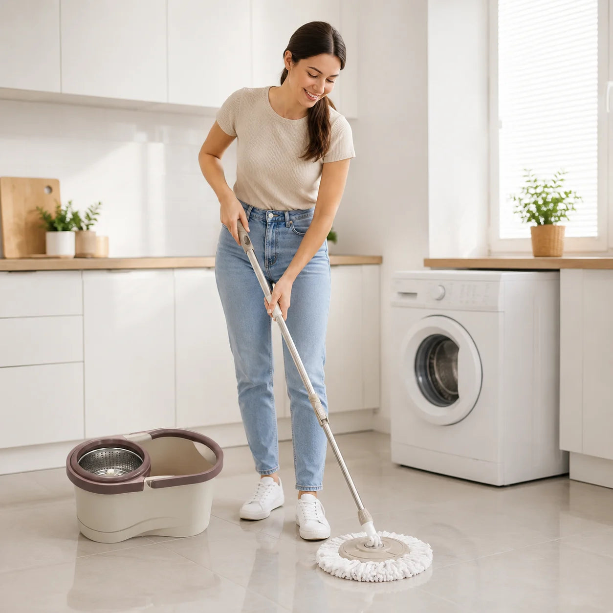 Mopa Giratoria 360° con Balde Escurridor